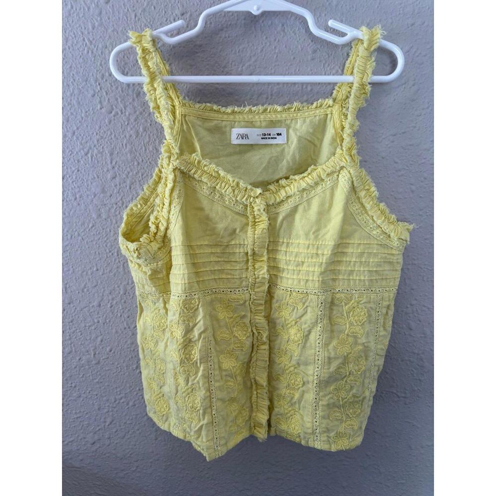 Youth Zara yellow tank size 13-14